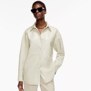Babaton Pelli Shirt Jacket - Matte Pearl